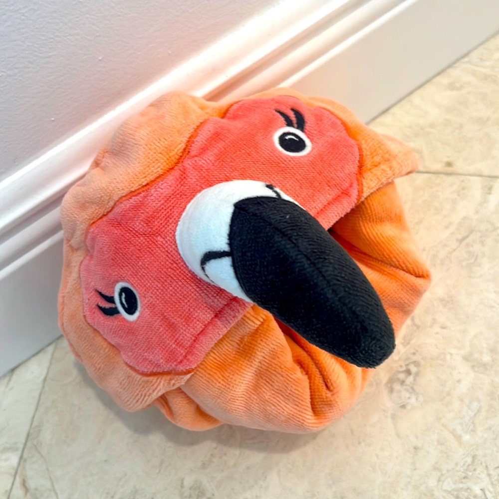 5/$50⭐️ Pottery Barn Kids Baby Bath Towel - Coral Pink Flamingo 31”x21”